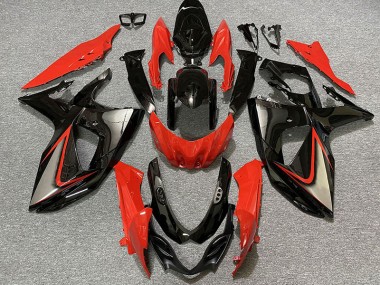 Rot Glänzend & Schwarz 09-16 GSXR 1000 Motorrad Verkleidung