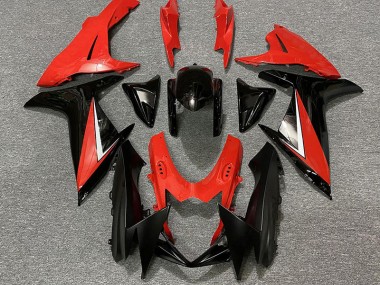 Rot Glänzend & Schwarz 11-24 GSXR 600-750 Motorrad Verkleidung