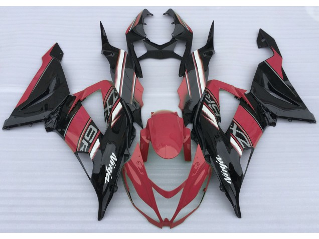 Rot Glänzend & Schwarz 13-18 ZX6R Motorrad Verkleidung