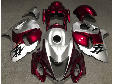 Rot Glänzend & Silber 08-20 GSXR 1300 Motorrad Verkleidung