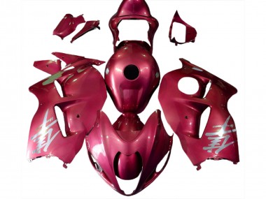 Rot Glänzend & Silbernes Logo 97-07 GSXR 1300 Motorrad Verkleidung