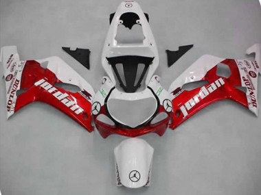 Rot Jordan 01-03 GSXR 600-750 Motorrad Verkleidung
