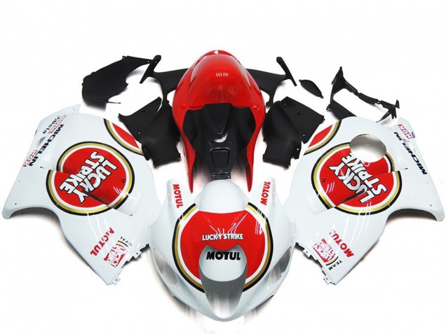 Rot Lucky Strike Stil 97-07 GSXR 1300 Motorrad Verkleidung