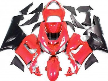 Rot & Matt Schwarz 05-06 ZX6R Motorrad Verkleidung