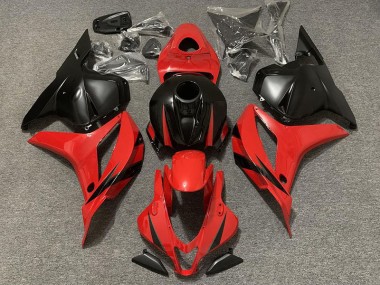 Rot & Matt Schwarz 09-12 CBR600RR Motorrad Verkleidung
