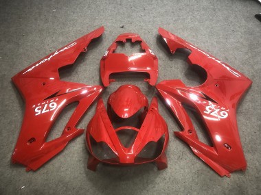 Rot Mit Weißen Aufklebern 06-08 Daytona 675 Motorrad Verkleidung