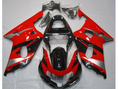 Rot OEM-Stil 01-03 GSXR 600-750 Motorrad Verkleidung