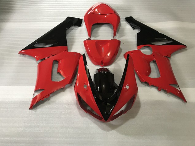 Rot & Schwarz 05-06 ZX6R Motorrad Verkleidung