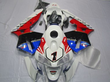 Rot Weiß Schwarz & Blau 03-04 CBR600RR Motorrad Verkleidung