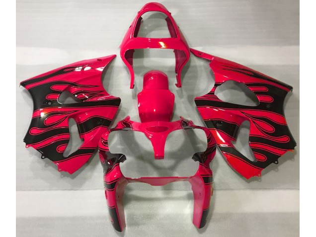 Rot & Schwarz Flamme 00-02 ZX6R Motorrad Verkleidung Rot & Schwarz Flamme 00-02 ZX6R Motorrad Verkleidung
