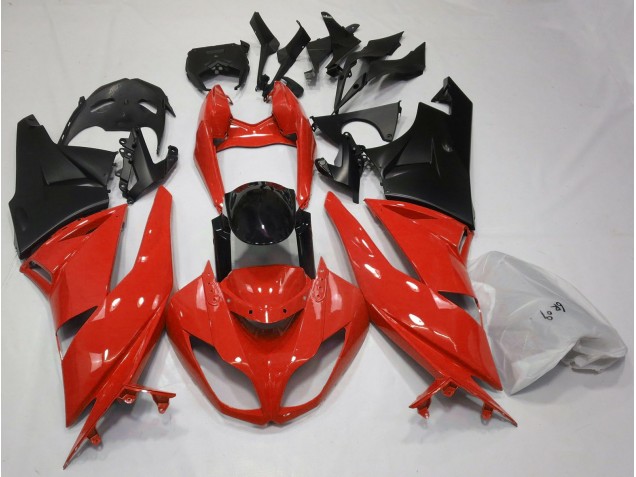 Rot & Schwarz Glänzend 09-12 ZX6R Motorrad Verkleidung Rot & Schwarz Glänzend 09-12 ZX6R Motorrad Verkleidung