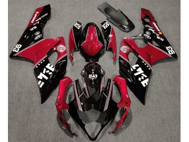 Rot & Schwarz Glänzend Kundenspezifisch 05-06 GSXR 1000 Motorrad Verkleidung