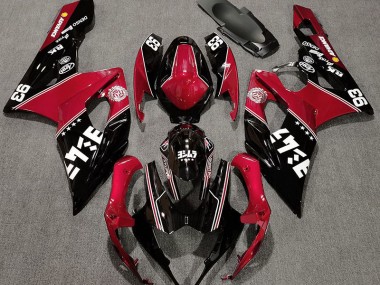 Rot & Schwarz Glänzend Kundenspezifisch 05-06 GSXR 1000 Motorrad Verkleidung