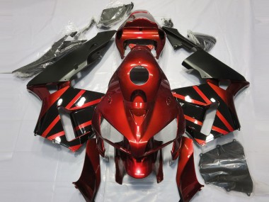 Rot & Schwarz Glänzendes Design 05-06 CBR600RR Motorrad Verkleidung