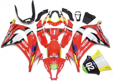 Rot & Schwarz Mit Weiß 16-19 ZX10R Motorrad Verkleidung