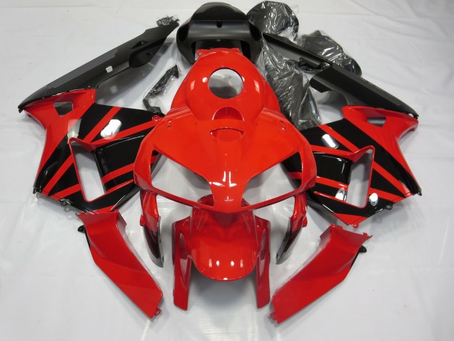 Rot & Schwarz OEM-Stil 03-04 CBR600RR Motorrad Verkleidung