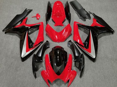 Rot Schwarz OEM-Stil 06-07 GSXR 600-750 Motorrad Verkleidung