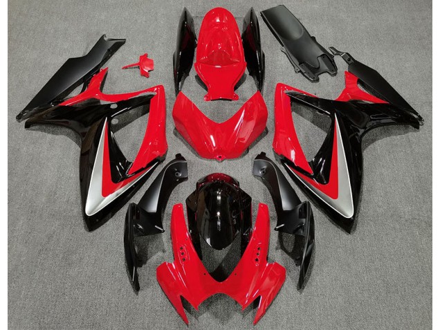 Rot Schwarz OEM-Stil 06-07 GSXR 600-750 Motorrad Verkleidung Rot Schwarz OEM-Stil 06-07 GSXR 600-750 Motorrad Verkleidung