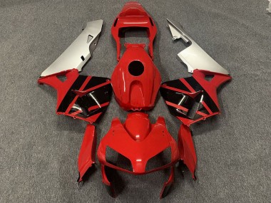 Rot Schwarz & Silber 03-04 CBR600RR Motorrad Verkleidung