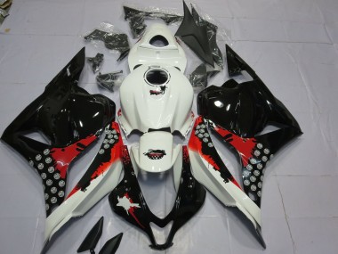Rot & Schwarz Splatter 09-12 CBR600RR Motorrad Verkleidung