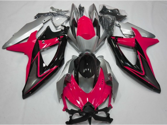 Rot & Silber 08-10 GSXR 600-750 Motorrad Verkleidung Rot & Silber 08-10 GSXR 600-750 Motorrad Verkleidung