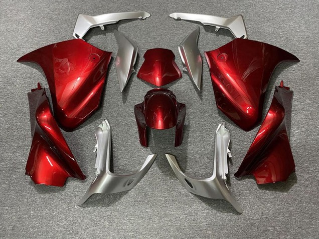 Rot & Silber 10-13 VFR1200 Motorrad Verkleidung Rot & Silber 10-13 VFR1200 Motorrad Verkleidung