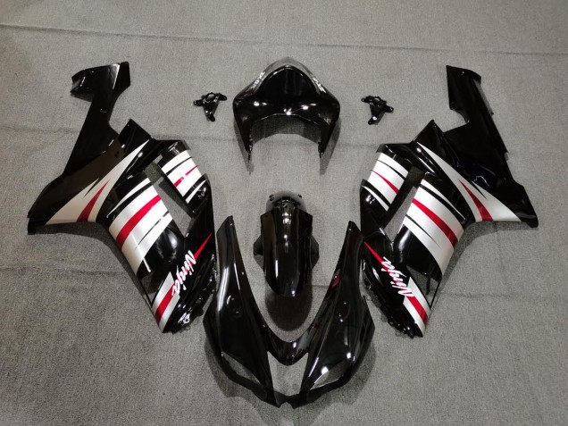 Rot-Silber & Schwarz 07-08 ZX6R Motorrad Verkleidung Rot-Silber & Schwarz 07-08 ZX6R Motorrad Verkleidung