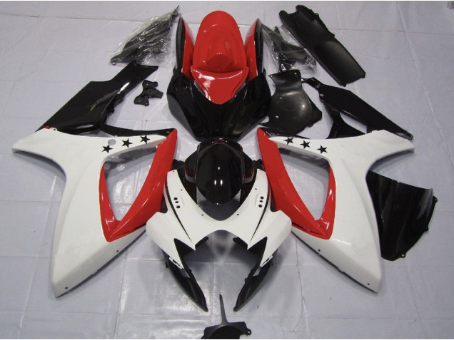 Rot Stern 06-07 GSXR 600-750 Motorrad Verkleidung