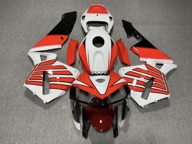 Rot & Weiße Flügel 05-06 CBR600RR Motorrad Verkleidung