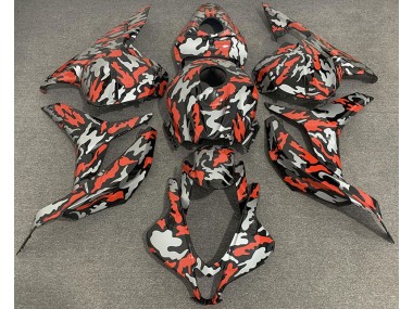 Rotgrau Tarnung 09-12 CBR600RR Motorrad Verkleidung
