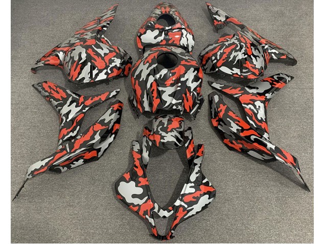 Rotgrau Tarnung 09-12 CBR600RR Motorrad Verkleidung