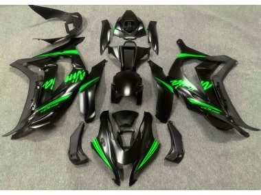Satinschwarz & Grün 16-19 ZX10R Motorrad Verkleidung