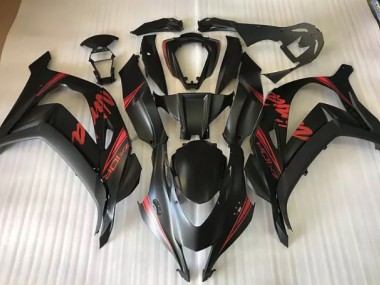 Satinschwarz & Rot 16-19 ZX10R Motorrad Verkleidung