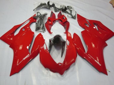 Schlichte Glanz Rot 11-14 Ducati 1199 Motorrad Verkleidung