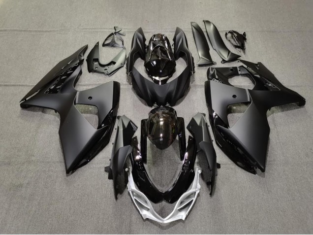 Schlichte Matt & Glänzendes Schwarz 09-16 GSXR 1000 Motorrad Verkleidung