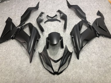 Schlichte Matt Schwarz 13-18 ZX6R Motorrad Verkleidung
