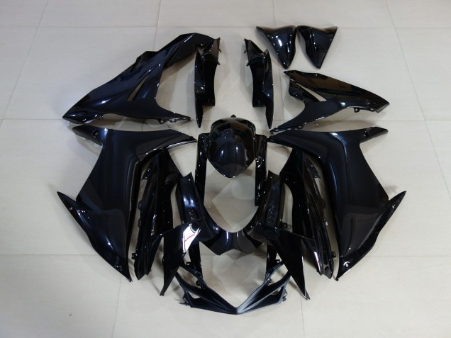 Schlichte Schwarz Glänzend 11-24 GSXR 600-750 Motorrad Verkleidung