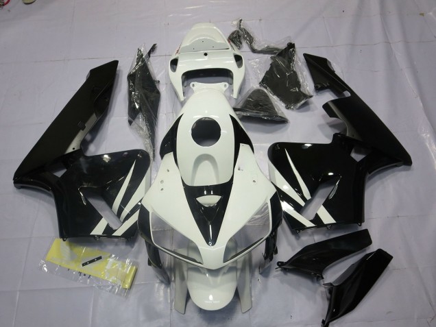 Schwarz & Weiß 05-06 CBR600RR Motorrad Verkleidung Schwarz & Weiß 05-06 CBR600RR Motorrad Verkleidung
