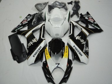 Schwarz & Weiß 07-08 GSXR 1000 Motorrad Verkleidung