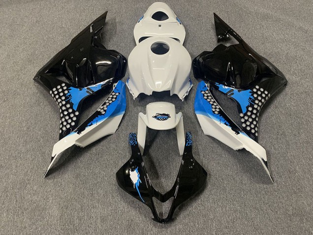 Schwarz Blau & Weiß 09-12 CBR600RR Motorrad Verkleidung Schwarz Blau & Weiß 09-12 CBR600RR Motorrad Verkleidung