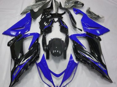 Schwarz & Blau 13-18 ZX6R Motorrad Verkleidung