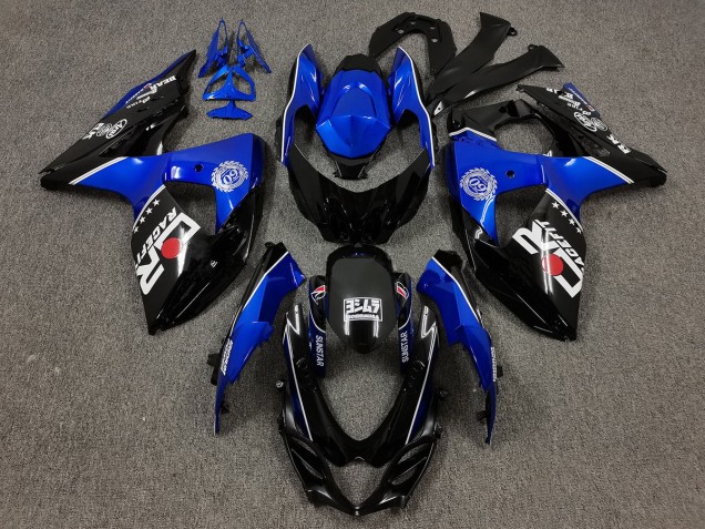 Schwarz & Blau Mit Benutzerdefinierten Logos 09-16 GSXR 1000 Motorrad Verkleidung Schwarz & Blau Mit Benutzerdefinierten Logos 09-16 GSXR 1000 Motorrad Verkleidung