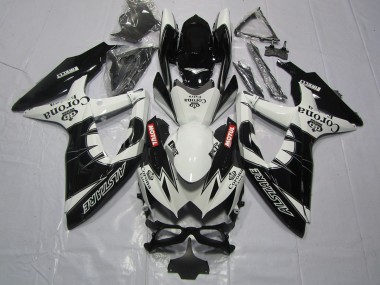 Schwarz Corona 08-10 GSXR 600-750 Motorrad Verkleidung
