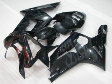 Schwarz Flamme 03-04 ZX6R Motorrad Verkleidung