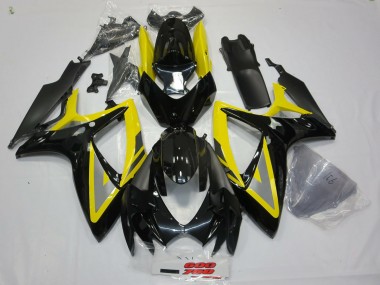 Schwarz & Gelb 06-07 GSXR 600-750 Motorrad Verkleidung