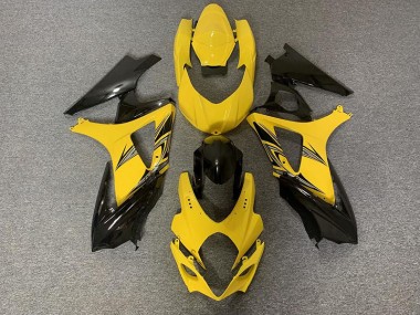 Schwarz & Gelb 07-08 GSXR 1000 Motorrad Verkleidung