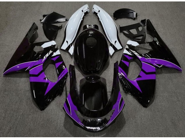Schwarz Glanz Lila & Weiß 98-07 YZF600 Motorrad Verkleidung