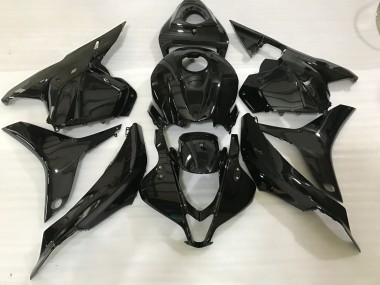 Schwarz Glänzend 09-12 CBR600RR Motorrad Verkleidung