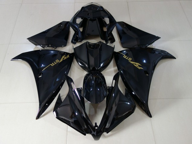 Schwarz Glänzend 12-14 R1 Motorrad Verkleidung Schwarz Glänzend 12-14 R1 Motorrad Verkleidung