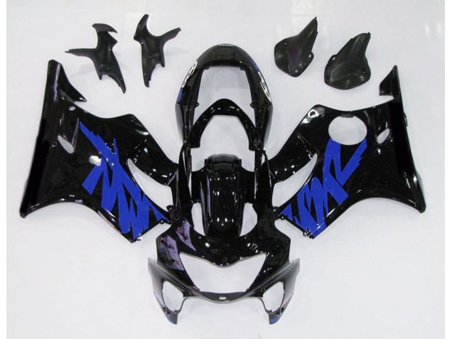 Schwarz Glänzend & Blau 99-00 CBR600 F4 Motorrad Verkleidung Schwarz Glänzend & Blau 99-00 CBR600 F4 Motorrad Verkleidung